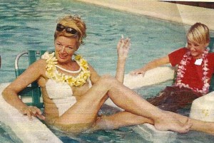 Mom at 46 in Hawaii 1967 With my brother Mike